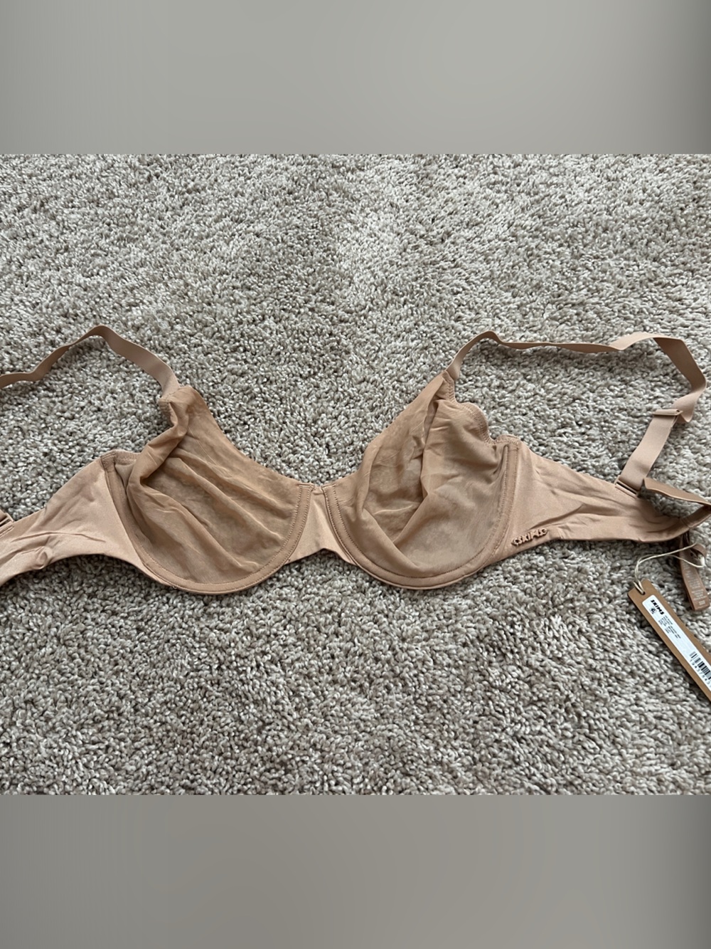 SKIMS Nude Sheer Underwire Bra